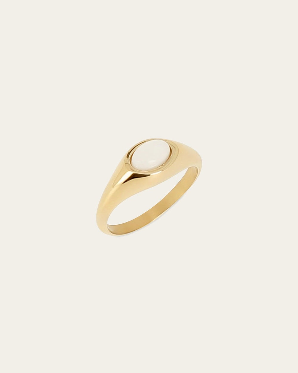 Daifuku Signet ring (Gold-plated Steel)
