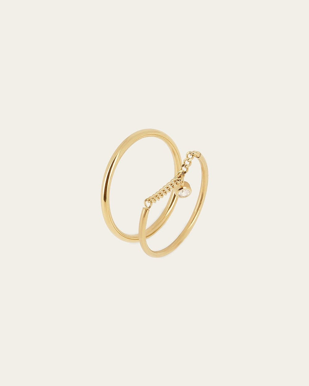Bague Azuki (Acier doré)