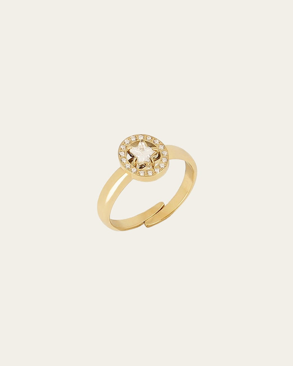 Alvéria Ring (Gold-plated Steel)