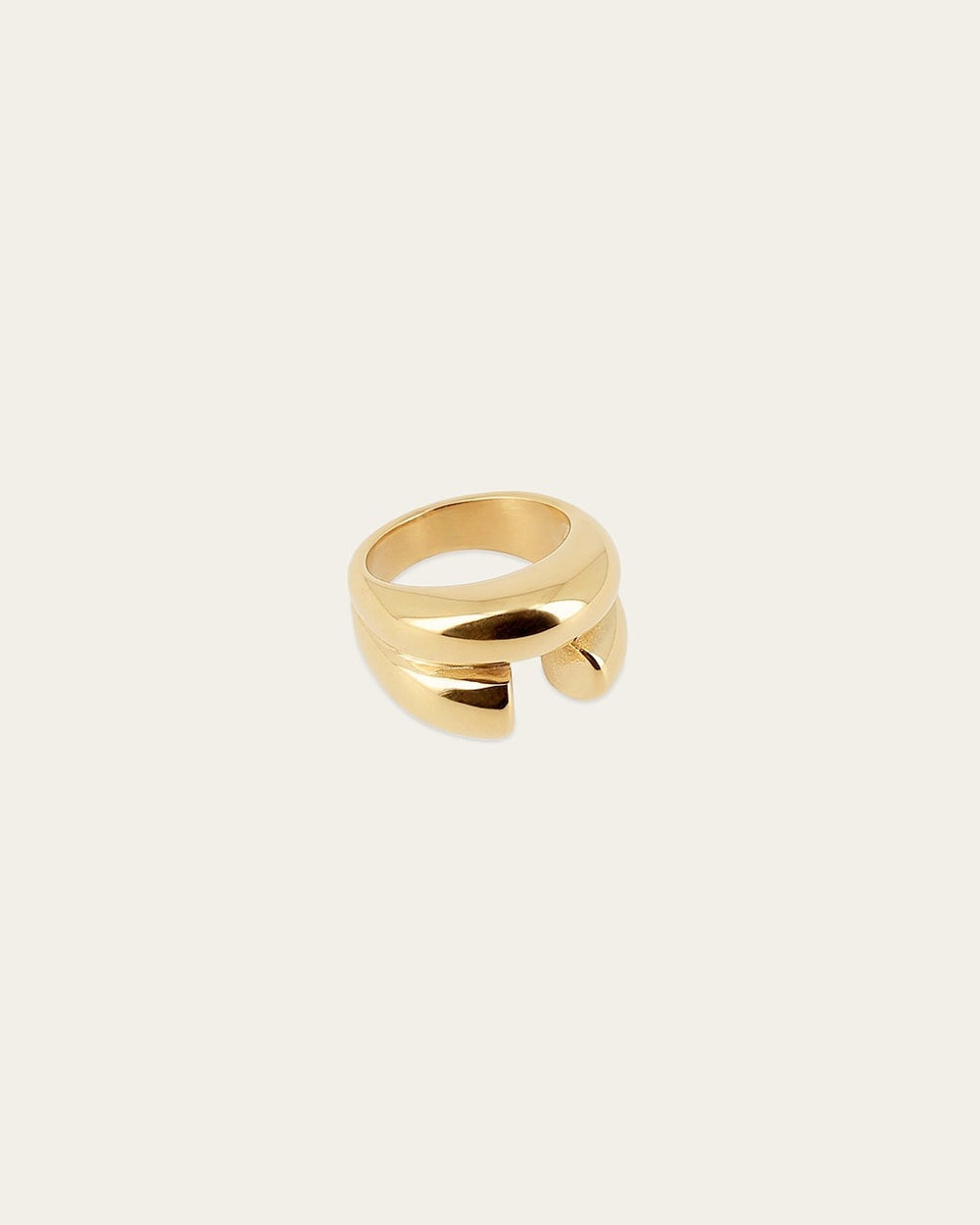 Bague Dilys (Acier doré)