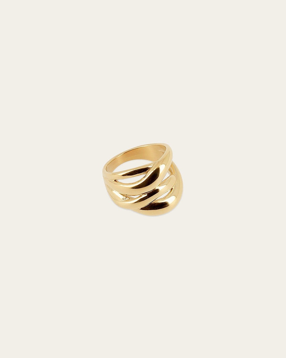 Bague Morpheus (Acier doré)
