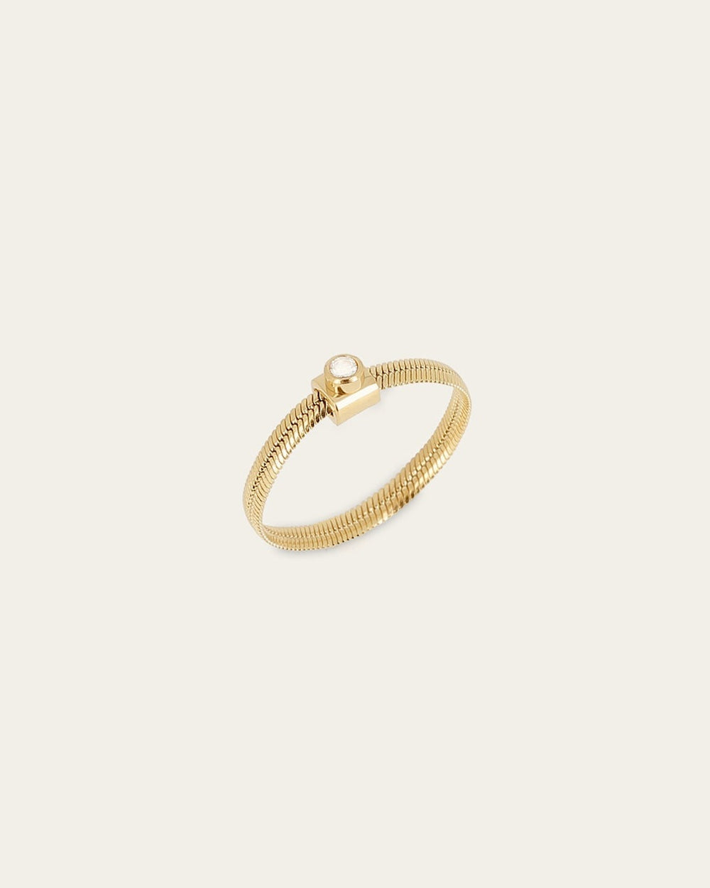 Bague Publia (Acier doré)