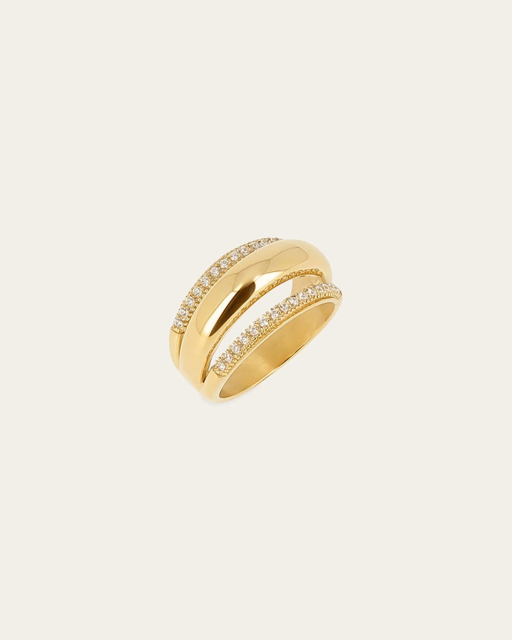 Célinor Ring (Gold-plated steel)