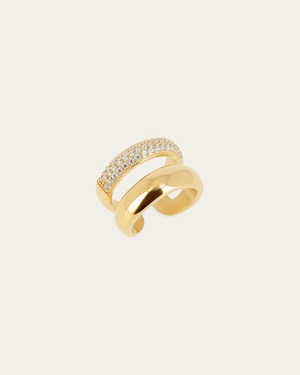 Bague Aleksei (Acier doré)
