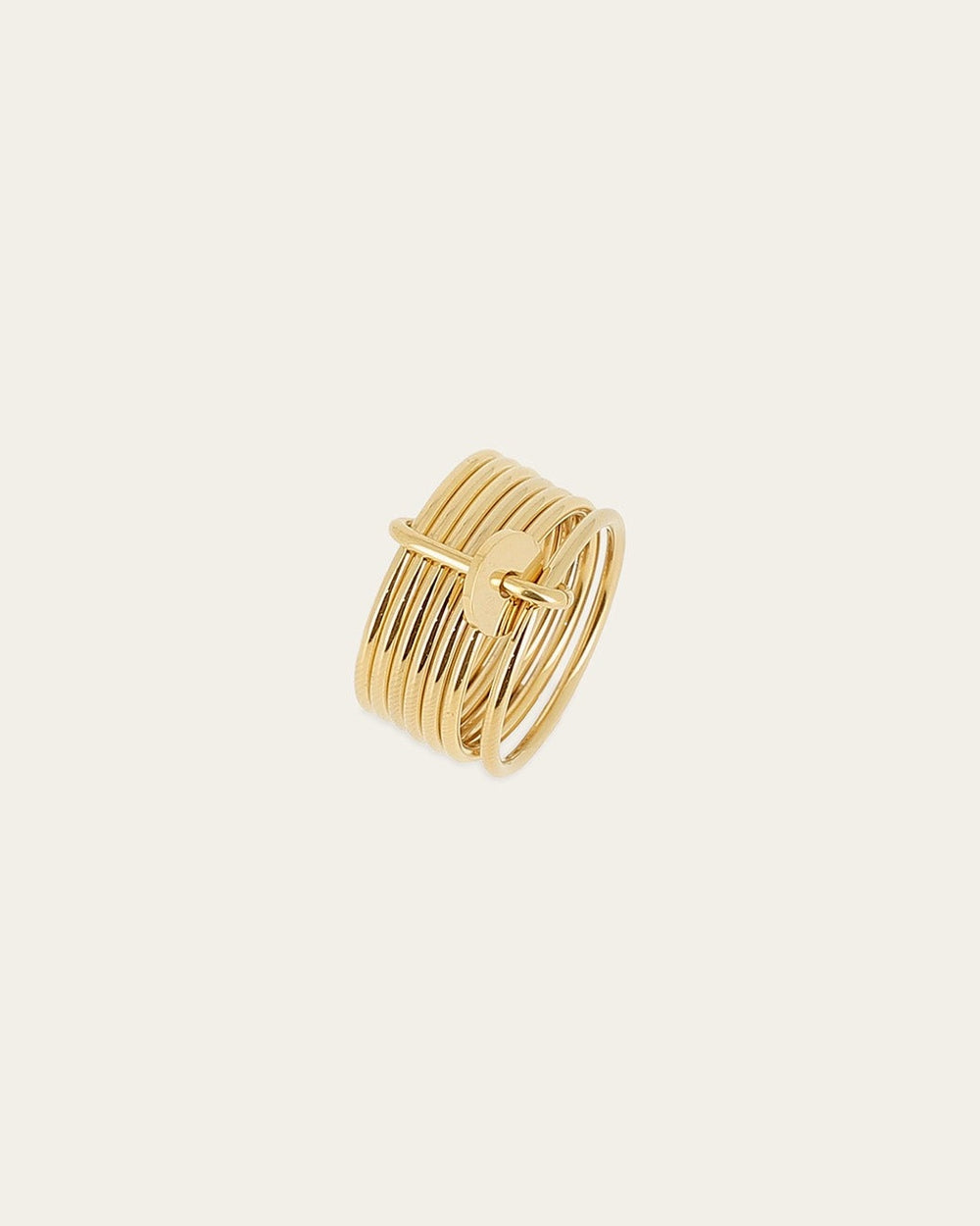 Bague Theon (Acier doré)