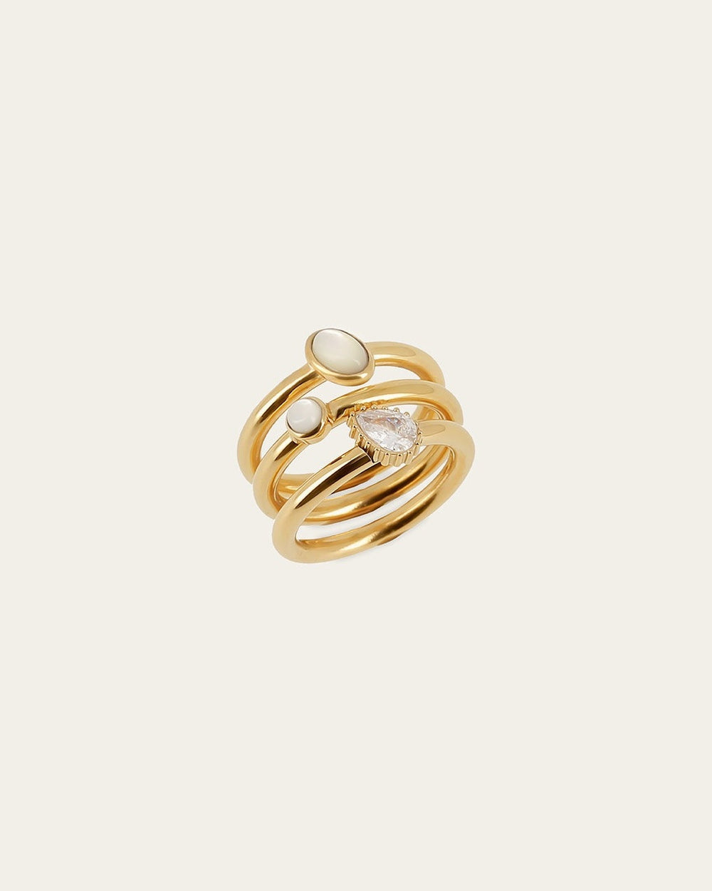 Moliterno Rings (Gold-plated steel)