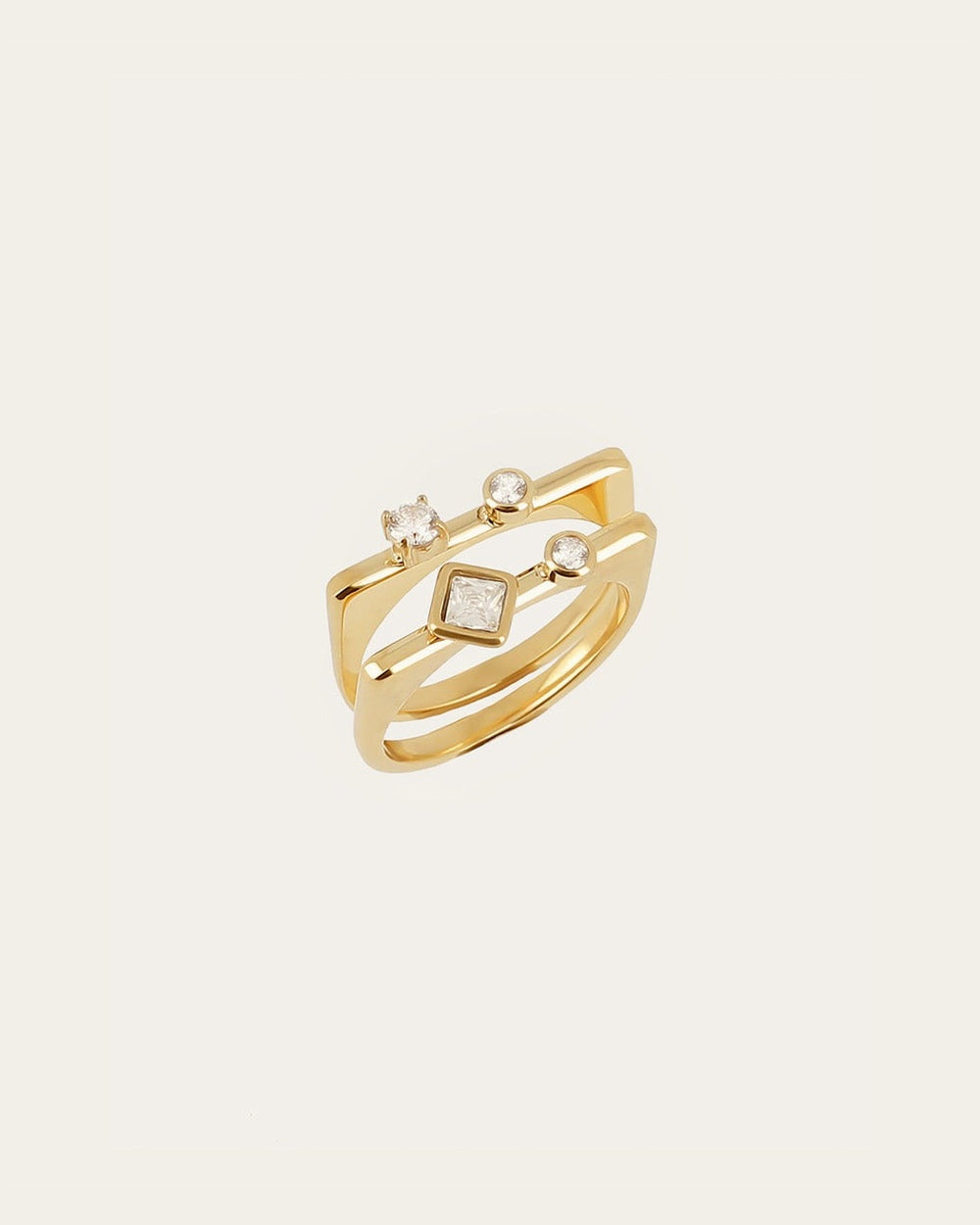 Tasso Rings (Gold-plated steel)