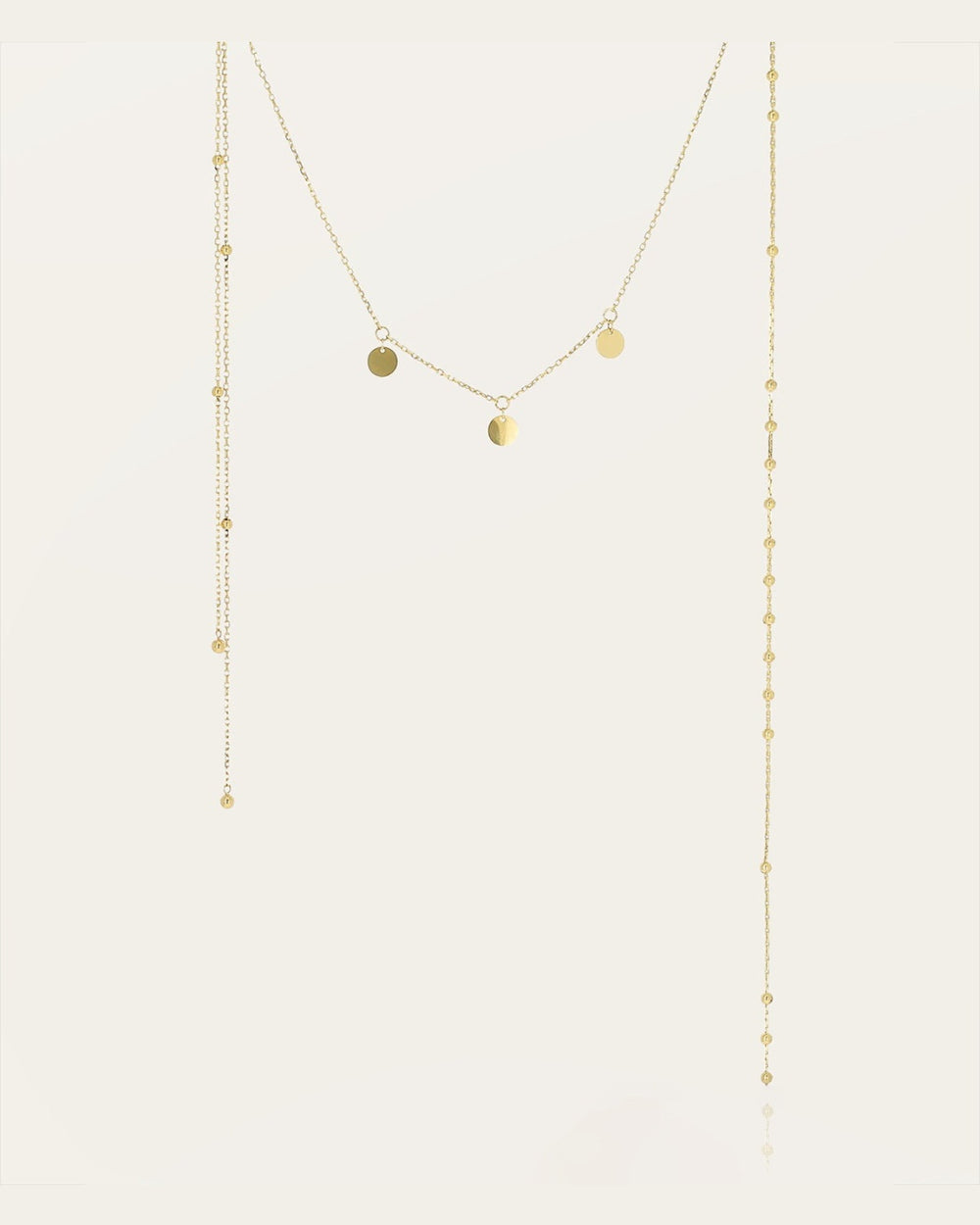 Amanda back jewellery (Gold-plated steel)