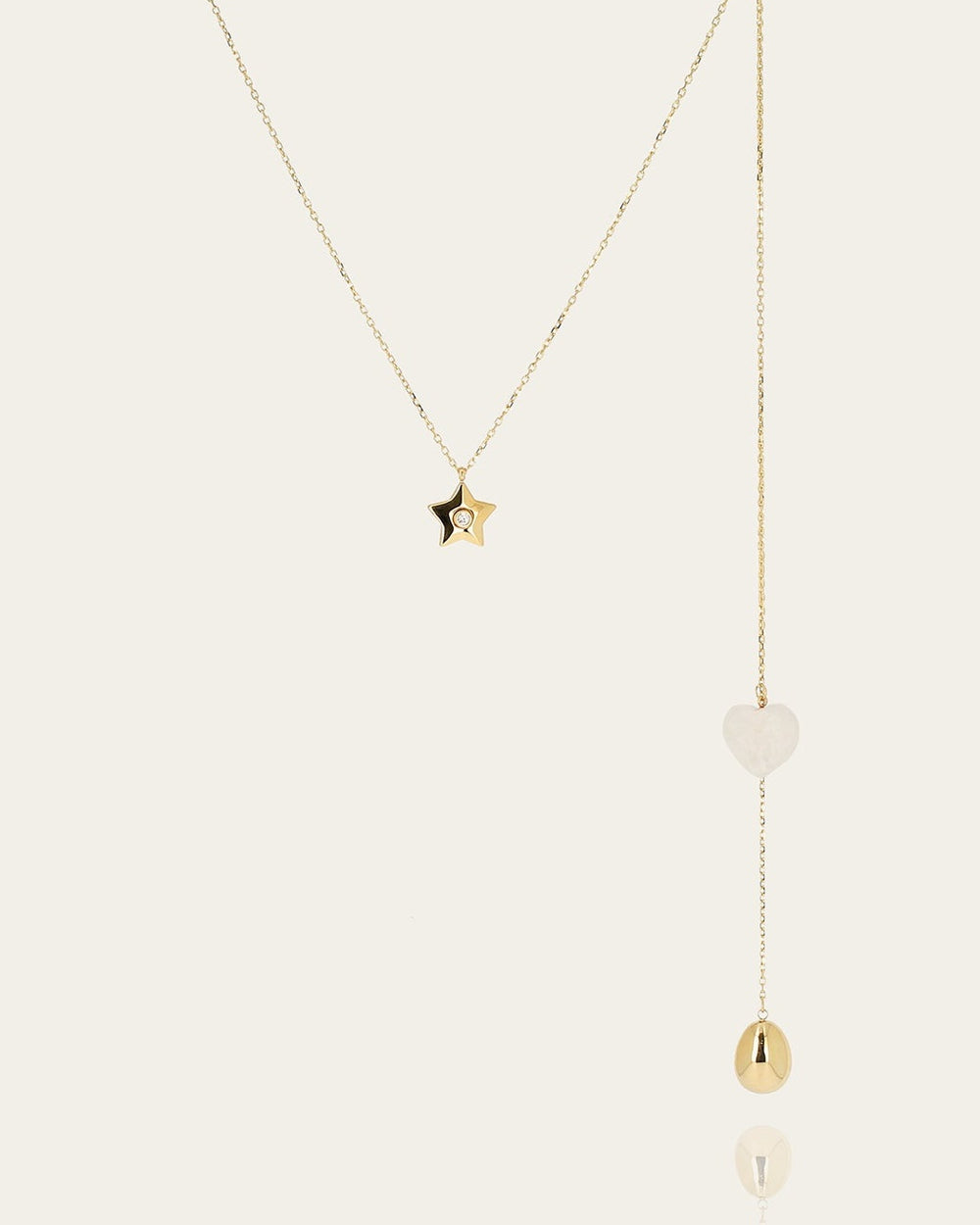 Annette back jewellery (Gold-plated steel)