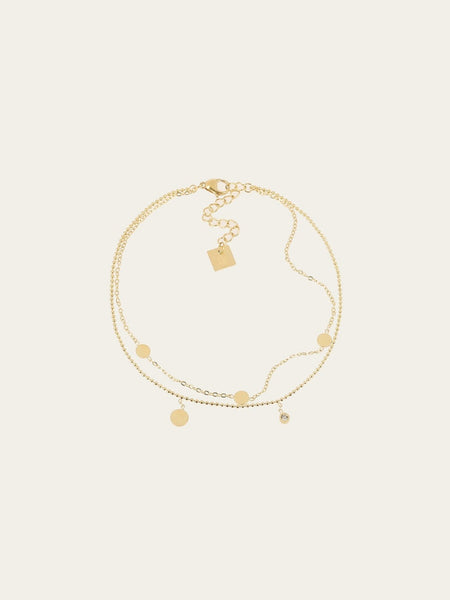 Bracelet Chaîne De Cheville Métal Doré Avec étoile – Acier Inoxydable – Neuf Sans Emballage