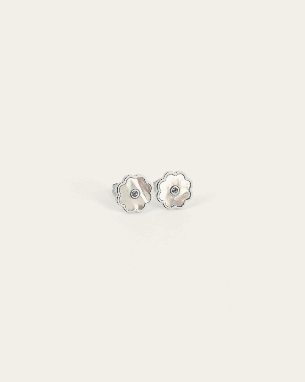Boucles d'oreilles Fleur (Acier)