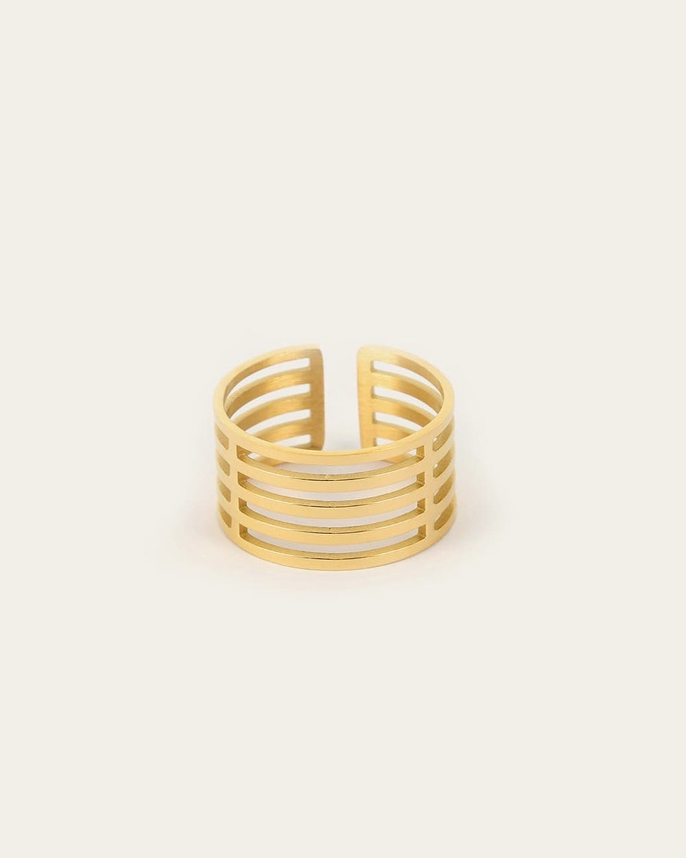 Bague Mando (Acier doré)