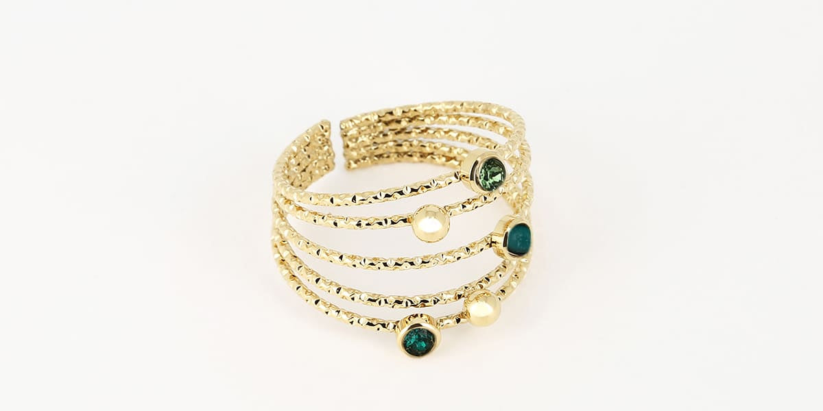 Bague Silo (Acier doré)