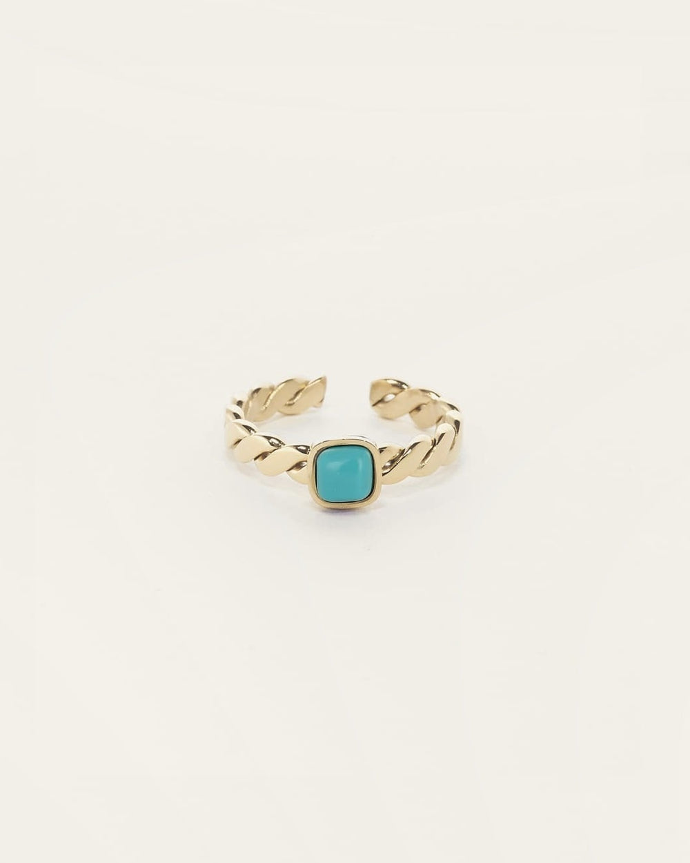 Tresse Ring (Gold-plated steel)