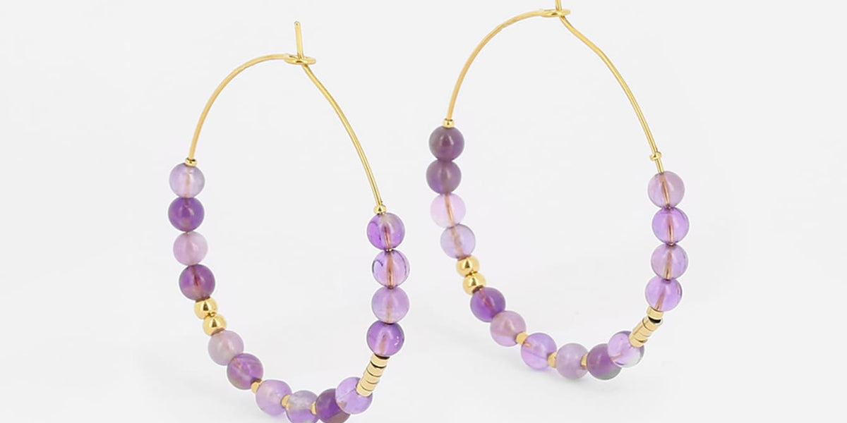 Boucles d'oreilles Jessi (Acier doré)