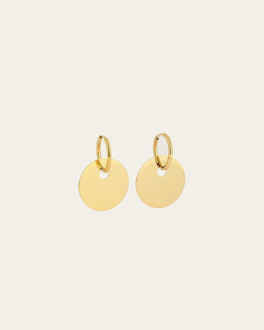 Boucles d'oreilles Ronda (Acier doré)