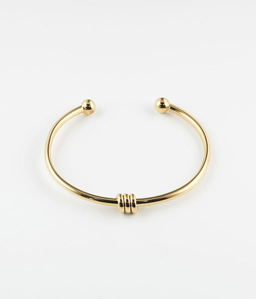 Bracelet Jonc Pei (Acier doré)