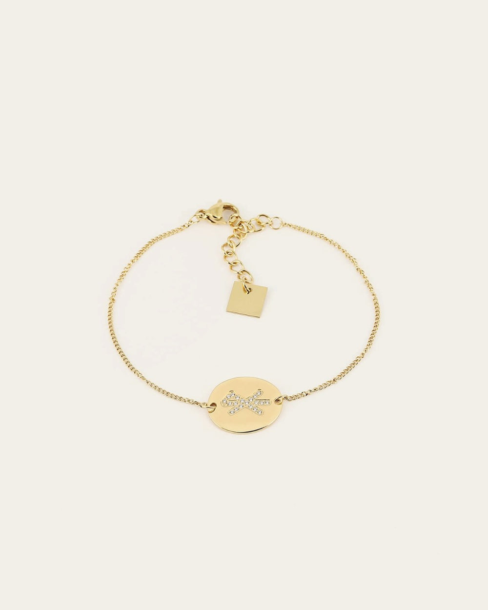 Bracelet Runes Amour (Acier doré)