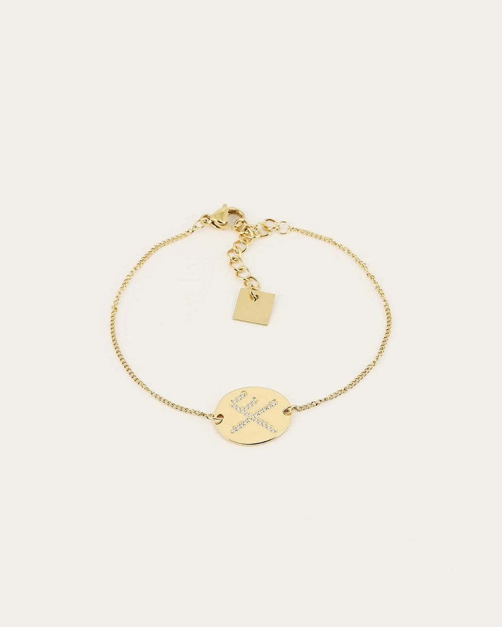 Bracelet Rune Chance (Acier doré)
