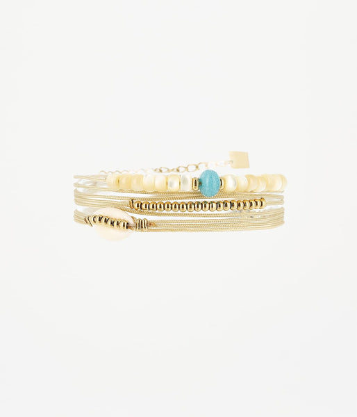 Bracelet Shell Acier doré – Zag Bijoux