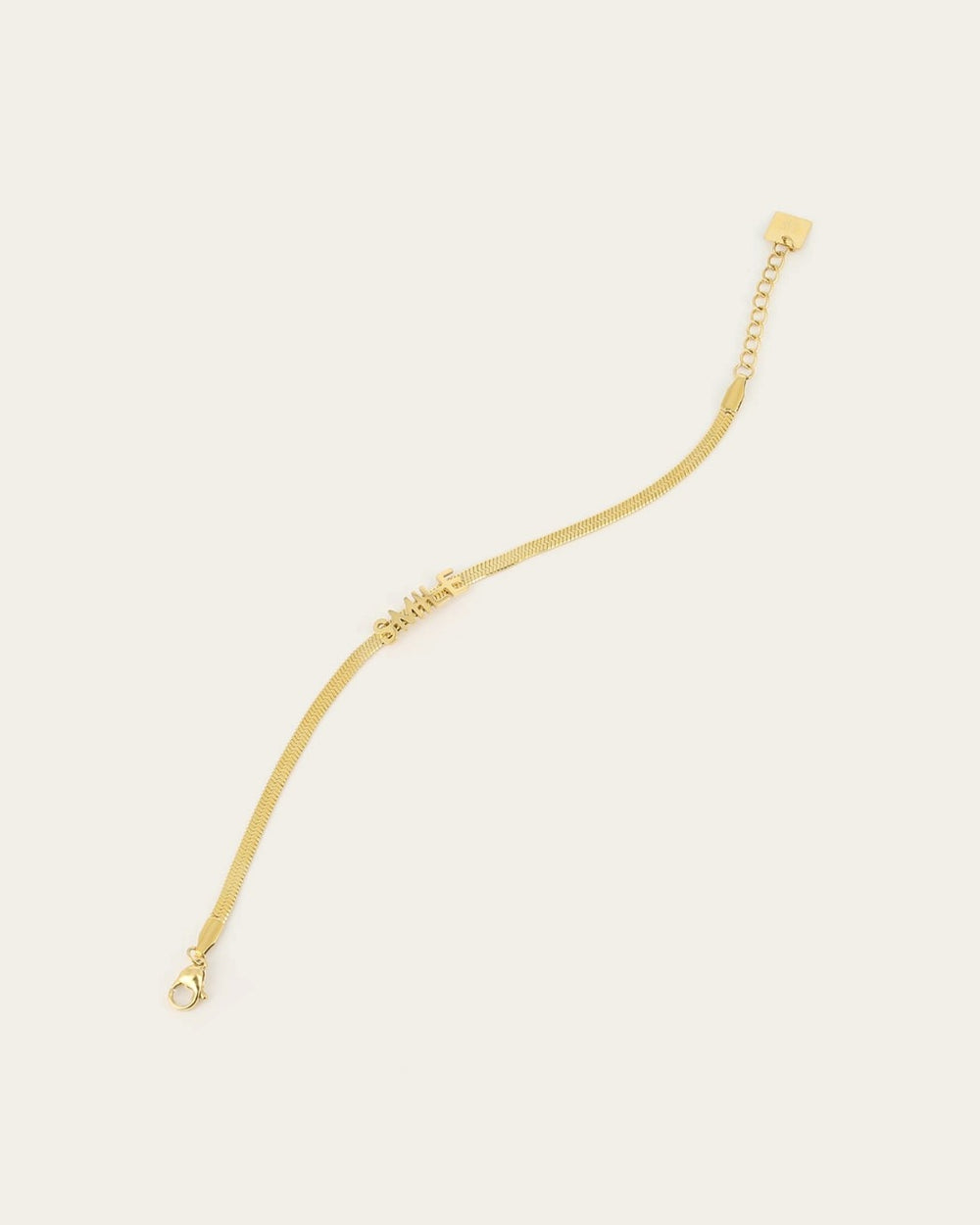 Smiley Bracelet (Gold-plated steel)